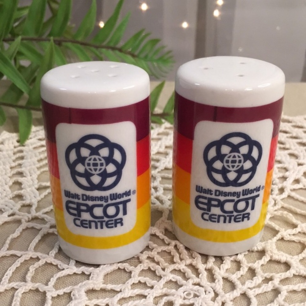 Vintage Walt Disney World Epcot Center Salt Pepper Shaker Set